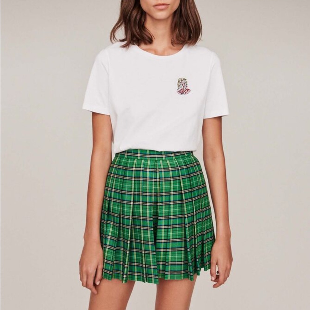 Maje pleaded skirt